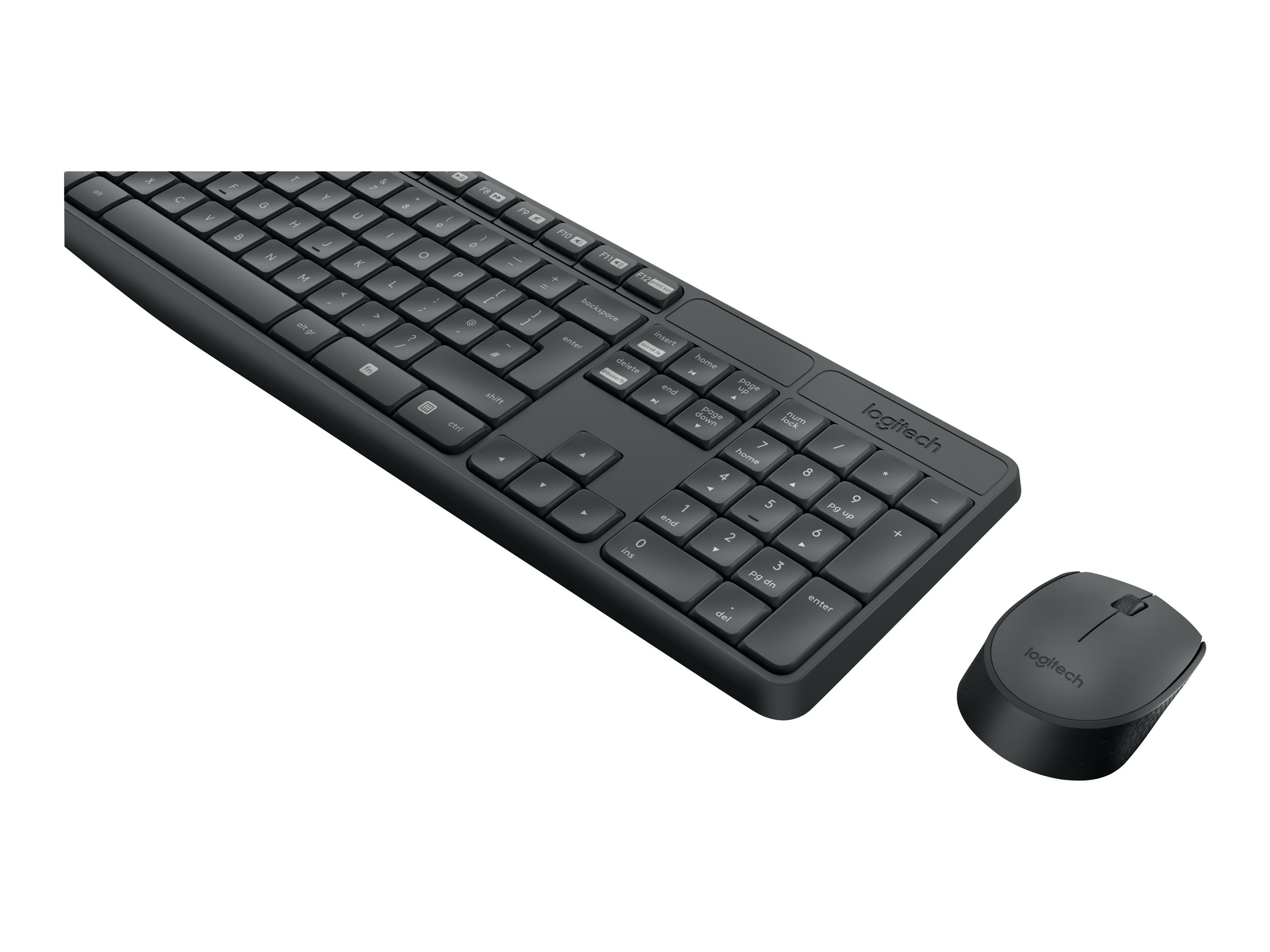 Logitech MK235 tastiera Mouse incluso USB Russo Grigio