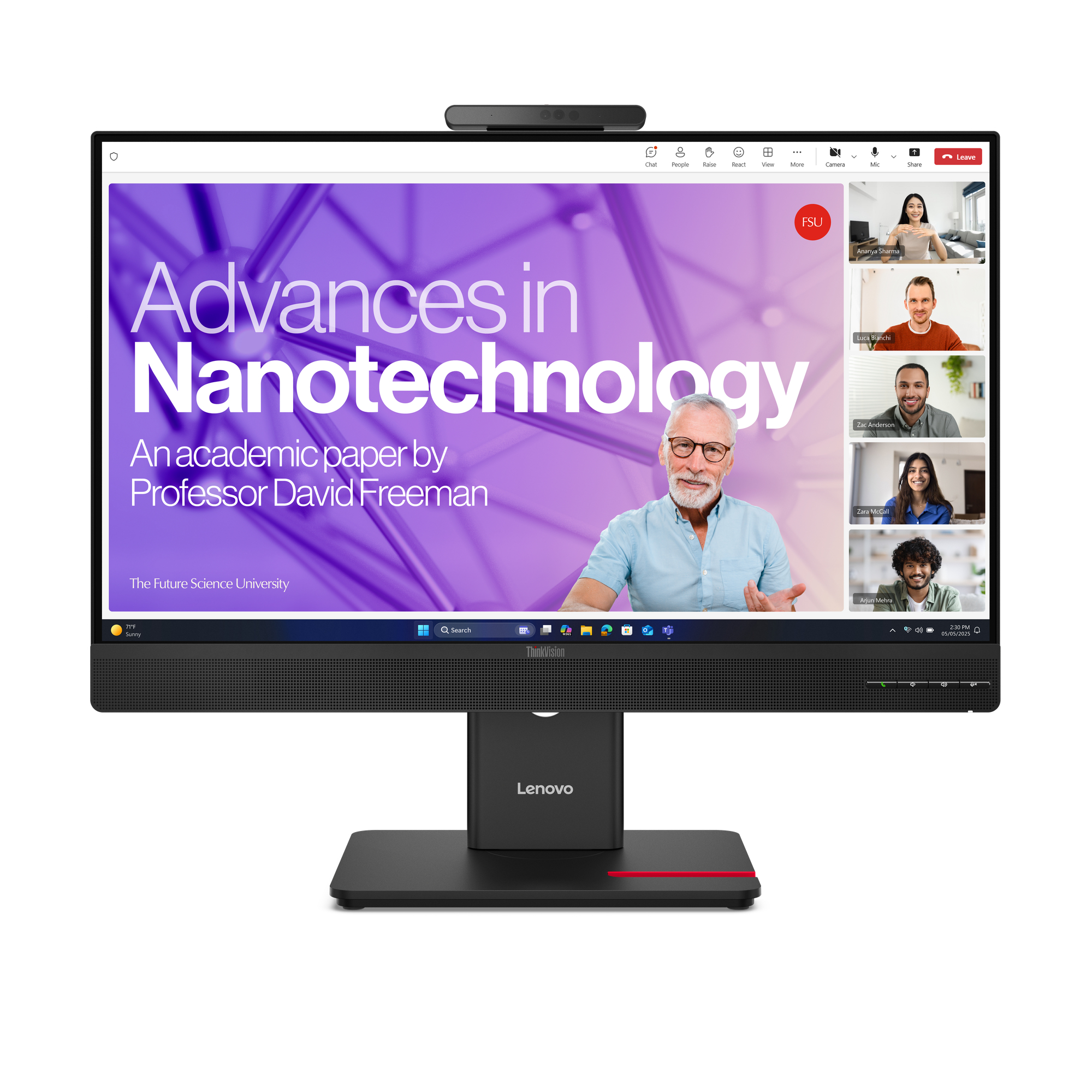 Lenovo ThinkVision T27QD-4v Monitor PC 68,6 cm (27) 2560 x 1440 Pixel Quad HD LCD Nero