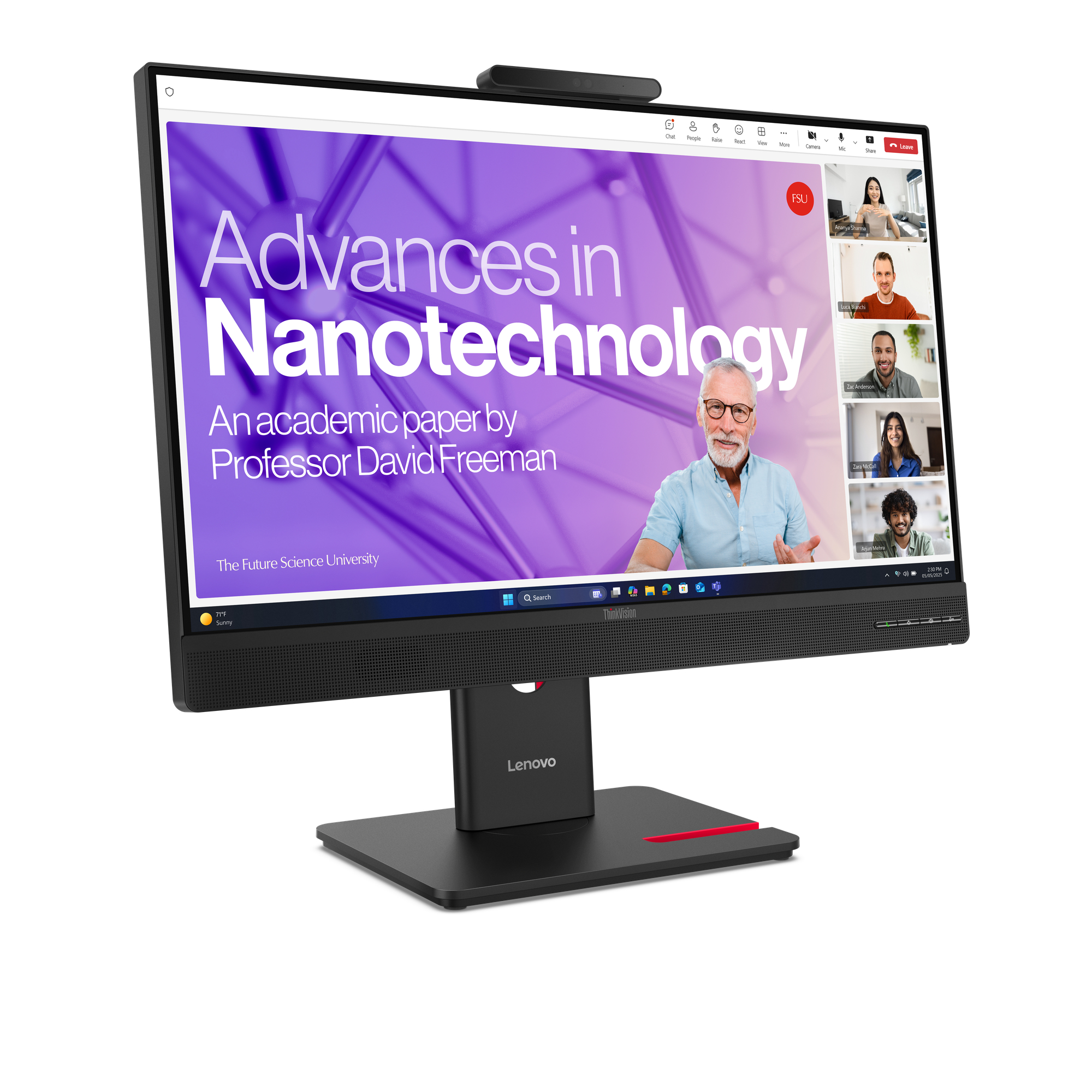 Lenovo ThinkVision T27QD-4v Monitor PC 68,6 cm (27) 2560 x 1440 Pixel Quad HD LCD Nero