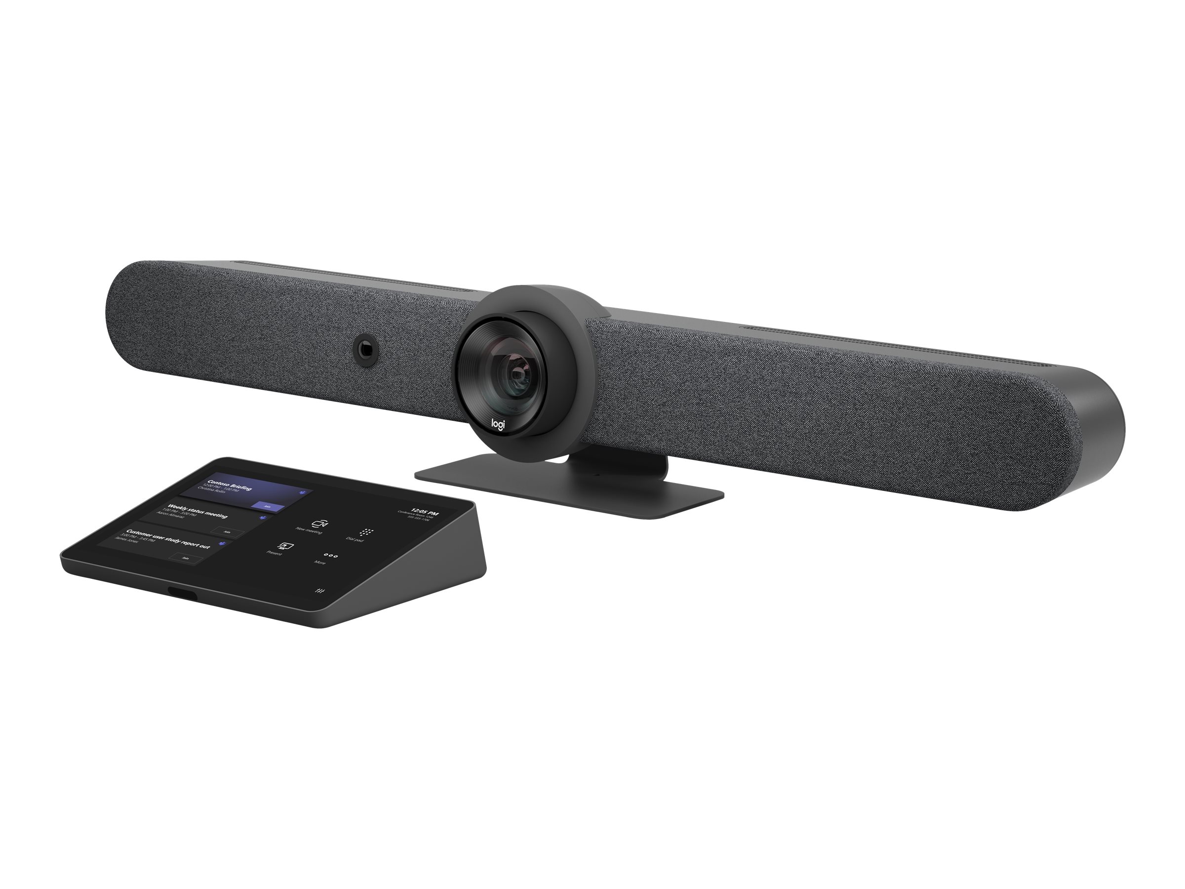 Logitech Rally Bar + Tap Cat5E Graphite Bundle for Microsoft Teams Rooms - Kit fr Videokonferenzen (Videoleiste, Touch-Controller)
