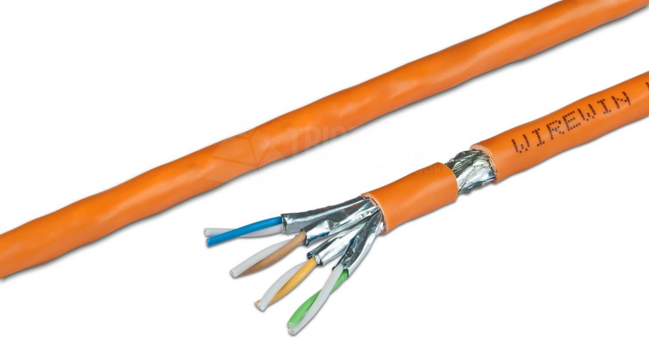 Wirewin VKW SFTP K7 LSOH3 250SXB networking cable Orange 250 m Cat7 S/FTP (S-STP) Round