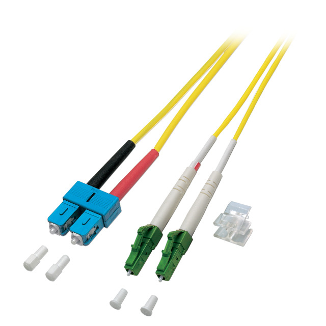 EFB Elektronik O0383.2 fibre optic cable 2 m LC SC OS2 Yellow