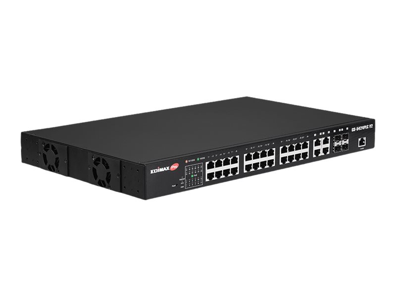Edimax Pro GS-5424PLC V2 - Switch - Smart - 24 x 10/100/1000 (PoE+)
