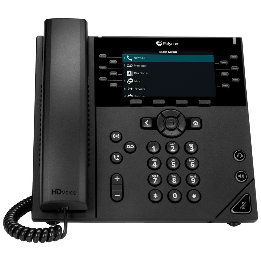POLY 450 tel�fono IP Negro 12 l�neas LCD