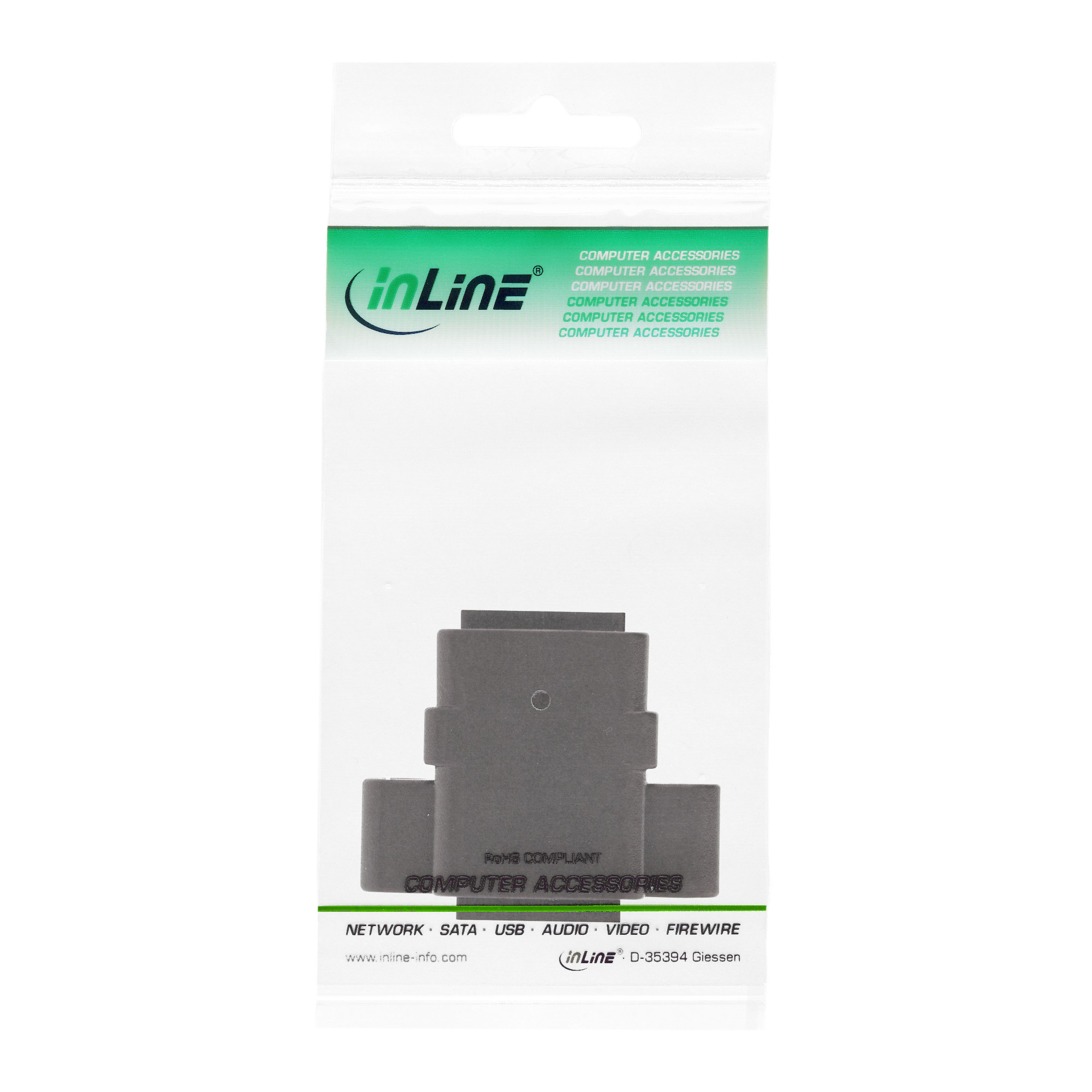 InLine Patch Cable Coupling UTP 2x RJ45 female for installation