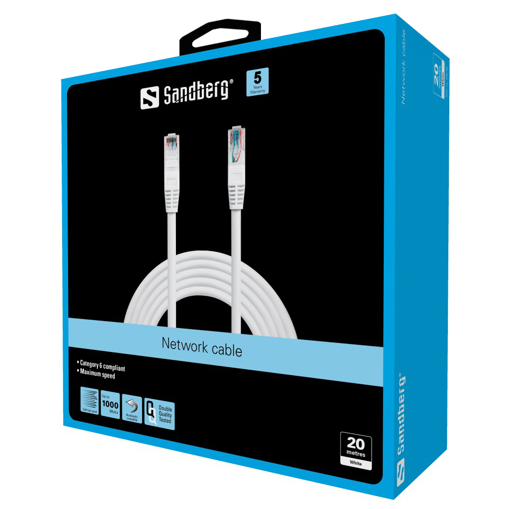 Sandberg Network Cable UTP Cat6 20 m