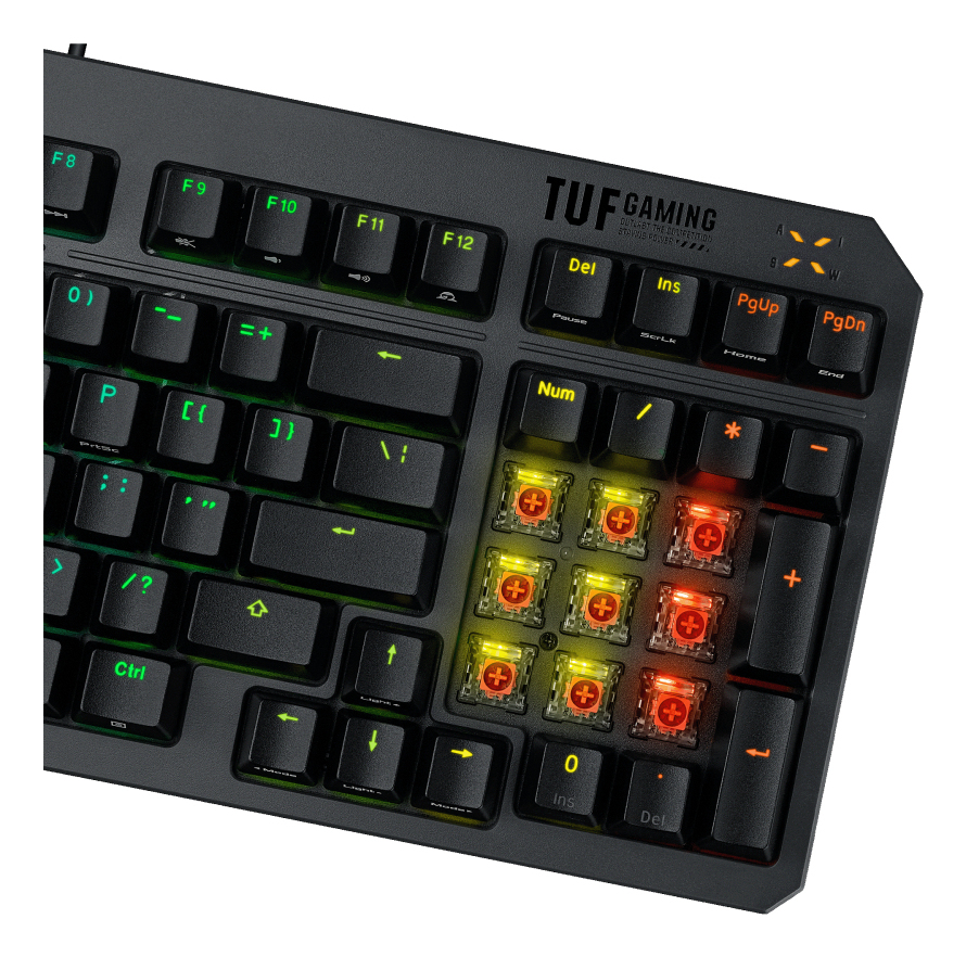 ASUS TUF Gaming K3 Gen II clavier USB QWERTY Fran�ais Noir