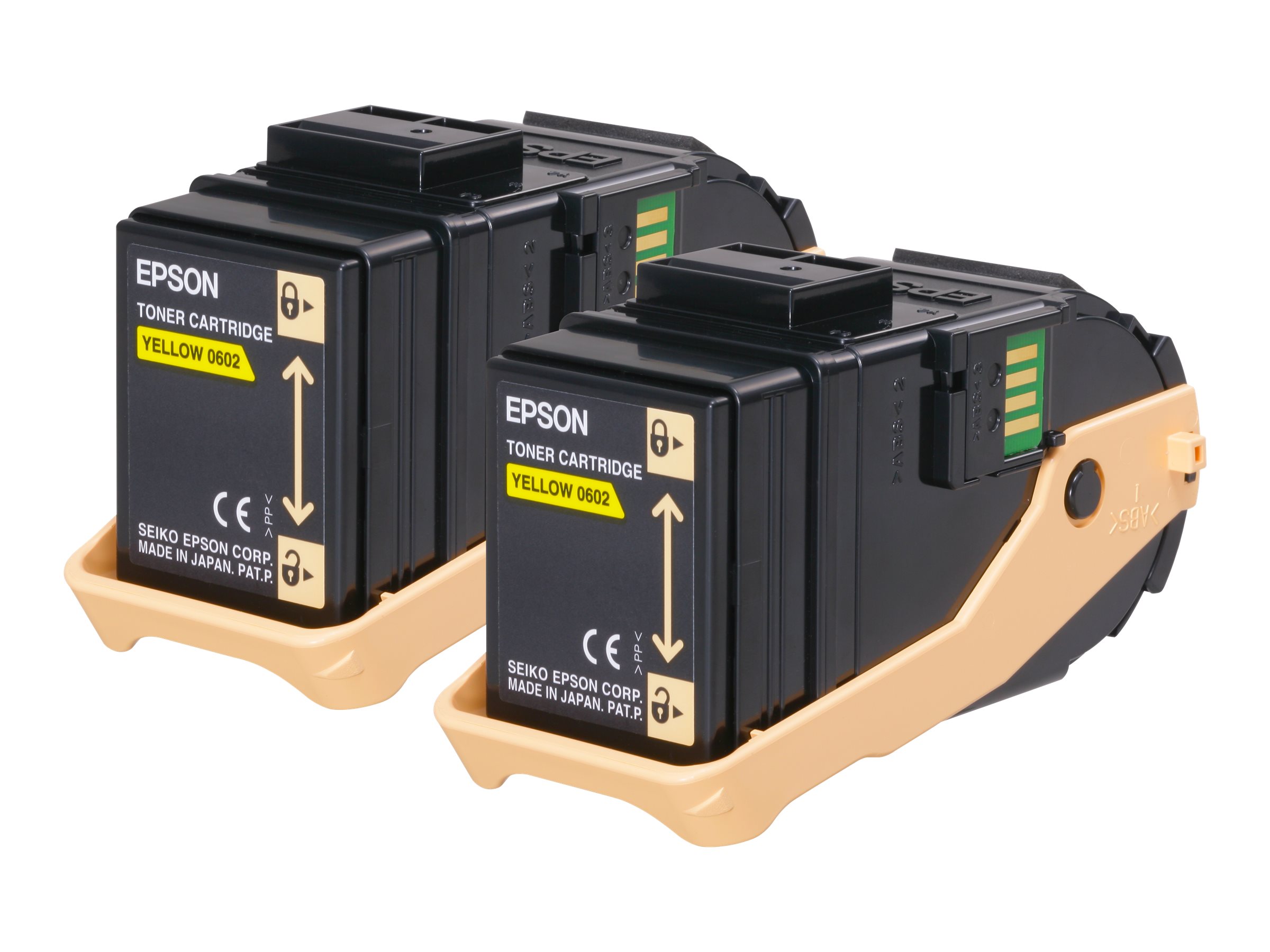Epson 0606 - C13S050606 - 2 Toner gelb - fr AL-C9500DN; AcuLaser C9300D2TN, C9300D3TNC, C9300DN, C9300DTN, C9300N, C9300TN