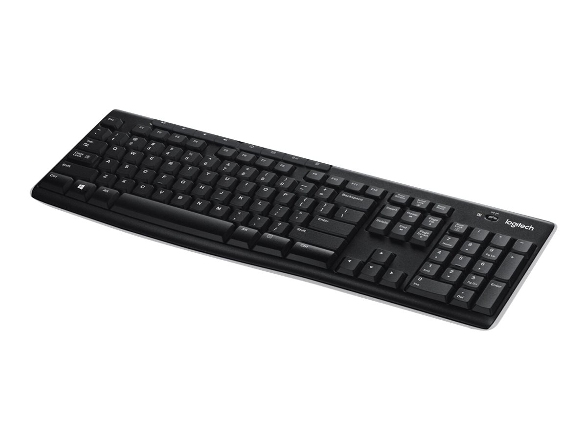 Logitech Wireless Keyboard K270 clavier RF sans fil QWERTY Anglais Noir