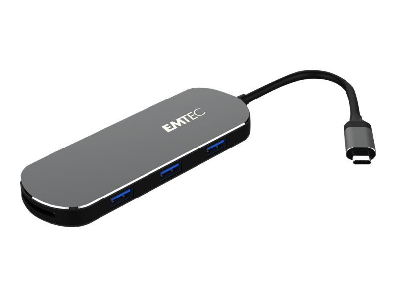 Emtec T650C Type-C HUB USB 3.2 Gen 1 (3.1 Gen 1) Type-A Nero