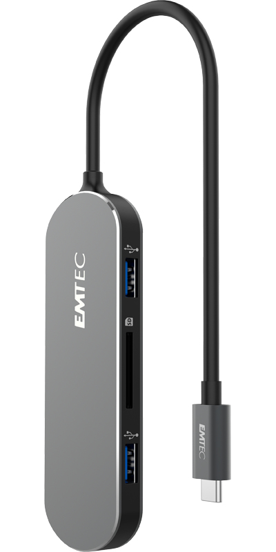Emtec T650C Type-C HUB USB 3.2 Gen 1 (3.1 Gen 1) Type-A Nero