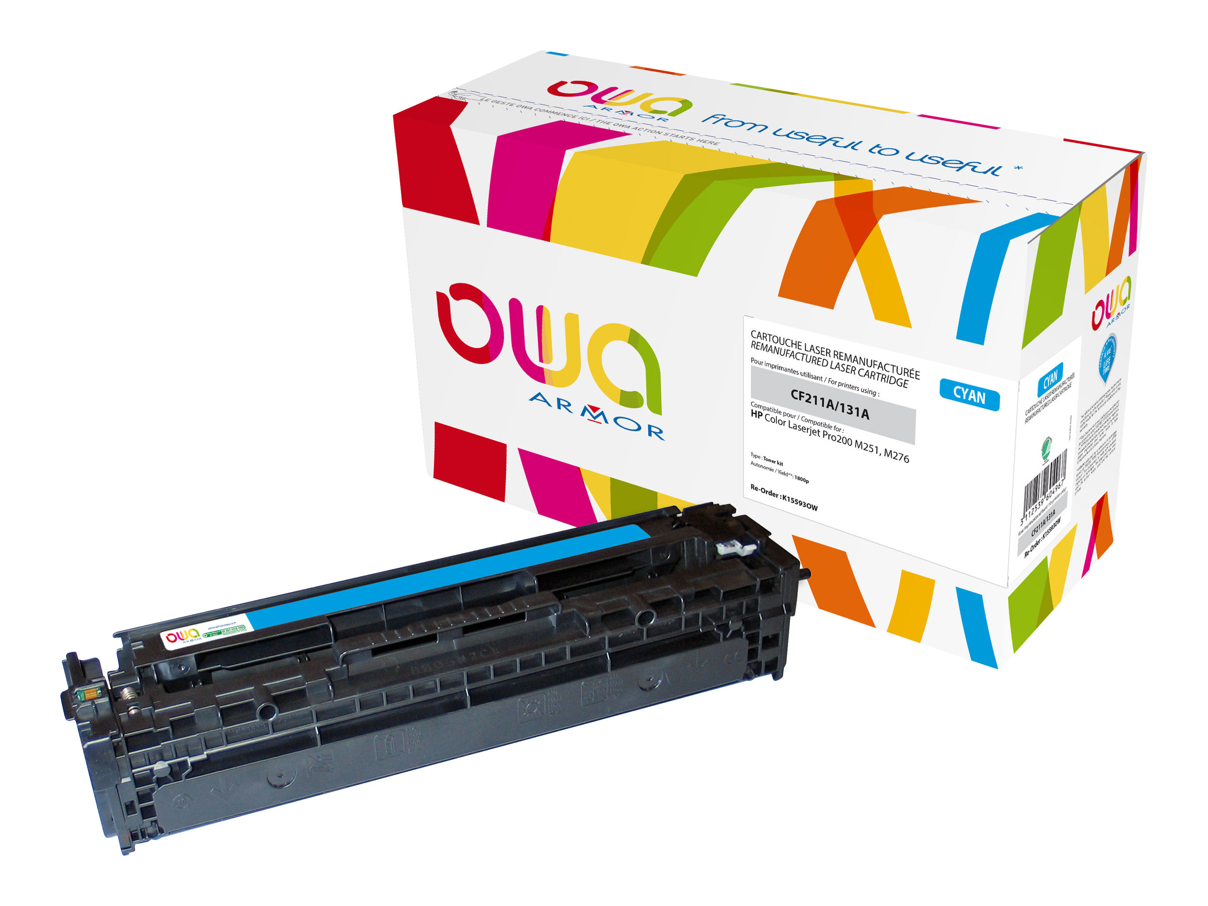 Armor K15593OW toner cartridge 1 pc(s) Cyan