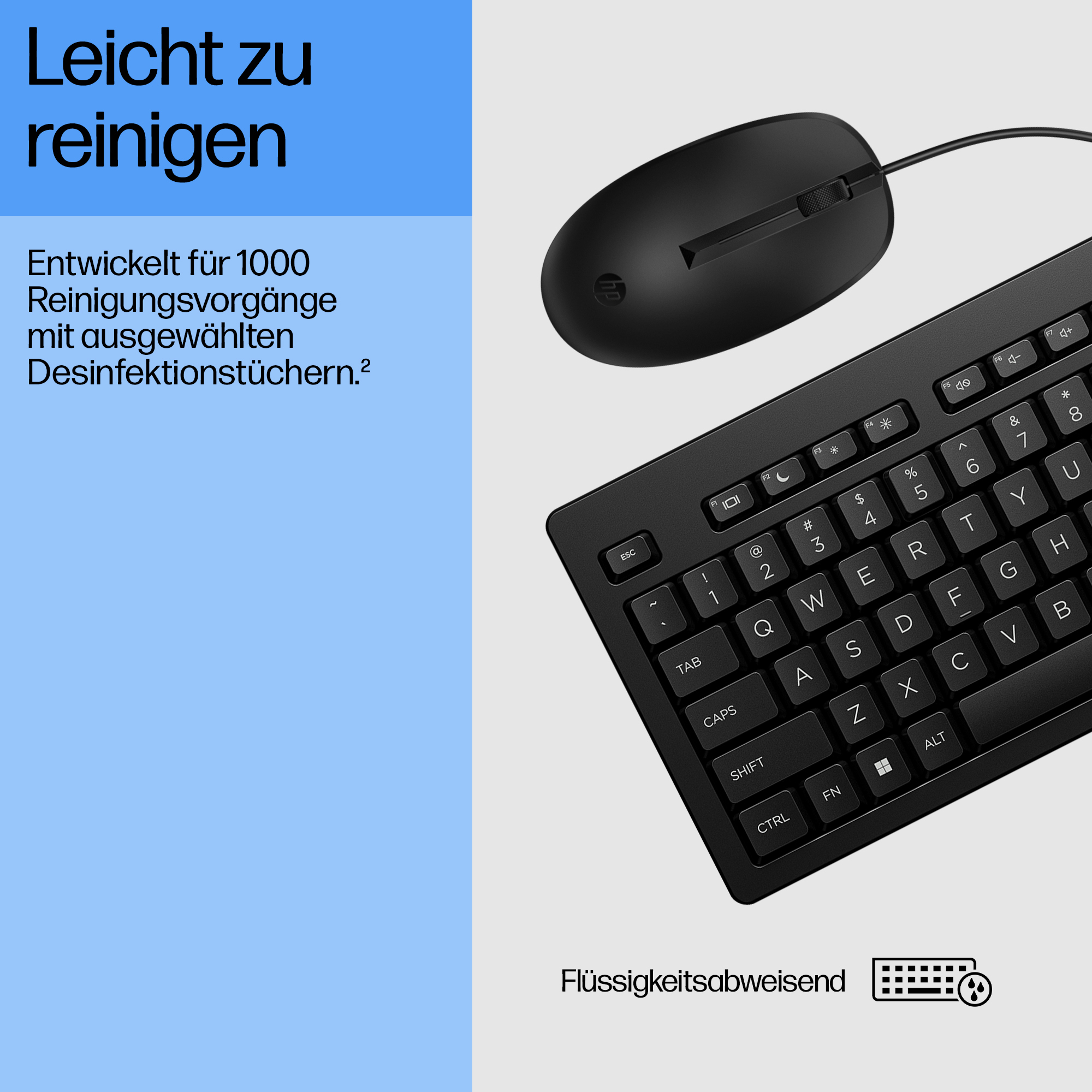HP Ensemble combin� clavier et souris filaires 225