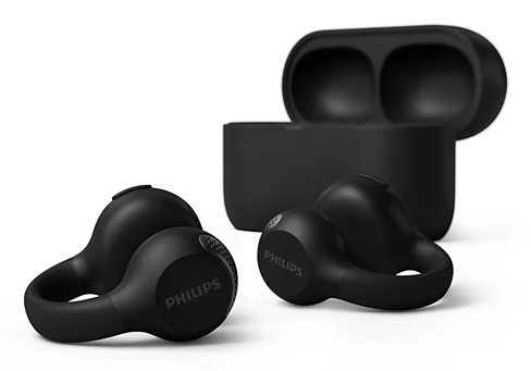 Philips 2000 series TAQ2000BK Auriculares True Wireless Stereo (TWS) Clip de oreja, De oreja abierta Llamadas/M�sica Bluetooth Negro