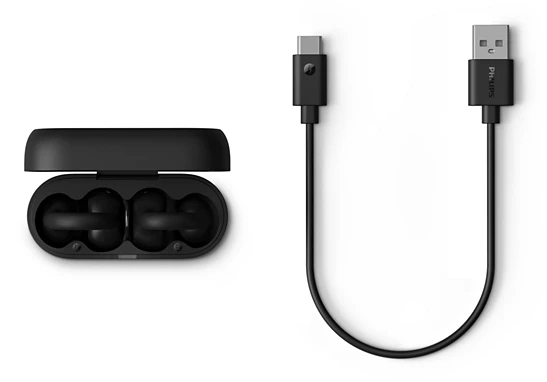 Philips 2000 series TAQ2000BK Auriculares True Wireless Stereo (TWS) Clip de oreja, De oreja abierta Llamadas/M�sica Bluetooth Negro