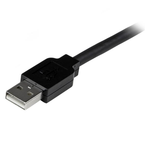 StarTech.com USB2AAEXT10M  StarTech.com Cable 10m Extensión Alargador USB  2.0 Activo Amplificado - Macho a Hembra USB A - Negro