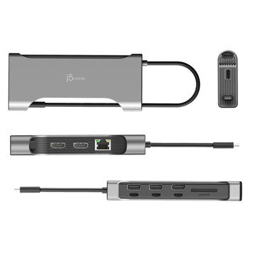 j5create USB-C DUAL 4K60 HDMI HUB
