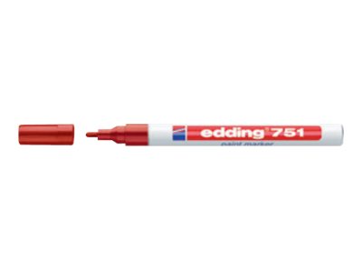 EDDING 751 paint - Marker - permanent - gemischte Farben - Pigmenttinte - 1-2 mm (Packung mit 10)