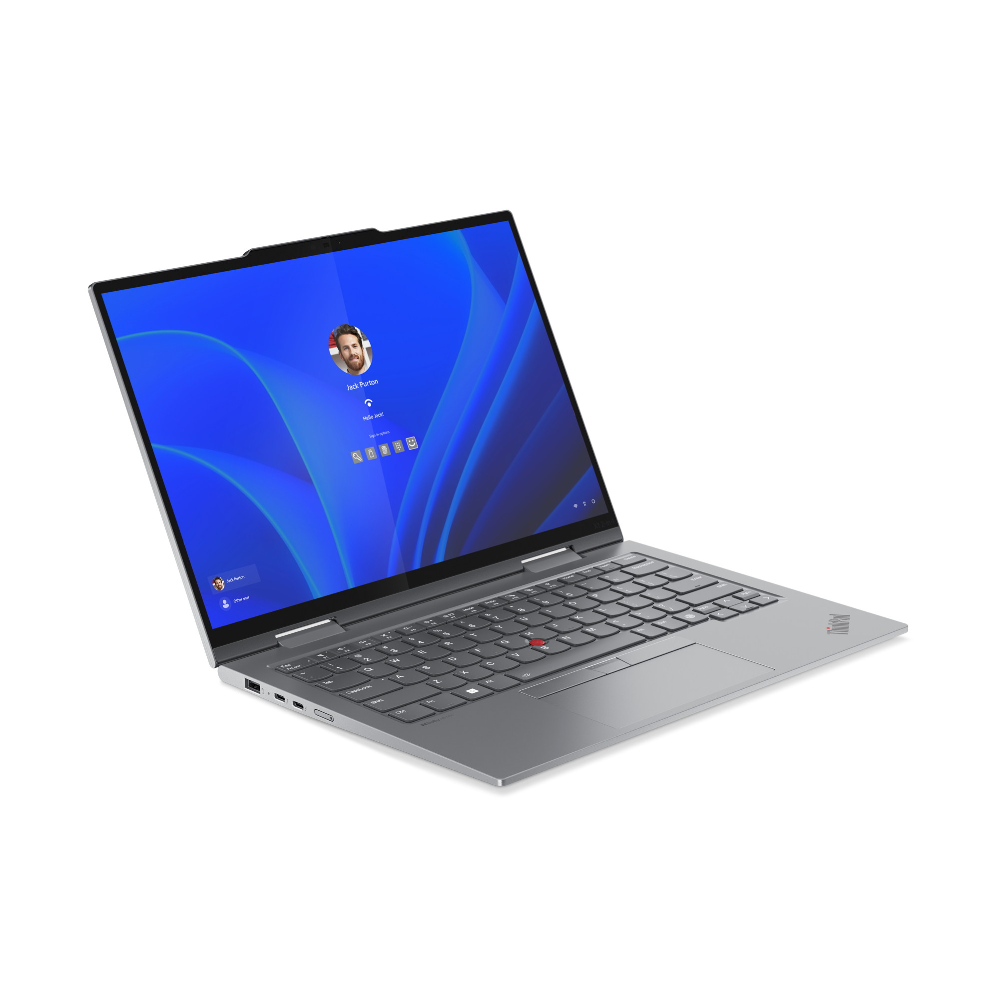 Lenovo ThinkPad X1 2-in-1 Intel Core Ultra 7 155U Ibrido (2 in 1) 35,6 cm (14) Touch screen WUXGA 32 GB LPDDR5x-SDRAM 1 TB SSD Wi-Fi 6E (802.11ax) Windows 11 Pro Grigio