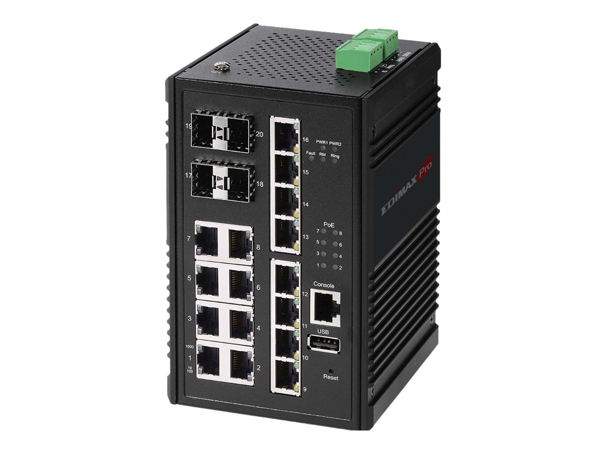 Edimax Pro IGS-5416P - Switch - Smart - 8 x 10/100/1000 (PoE+)