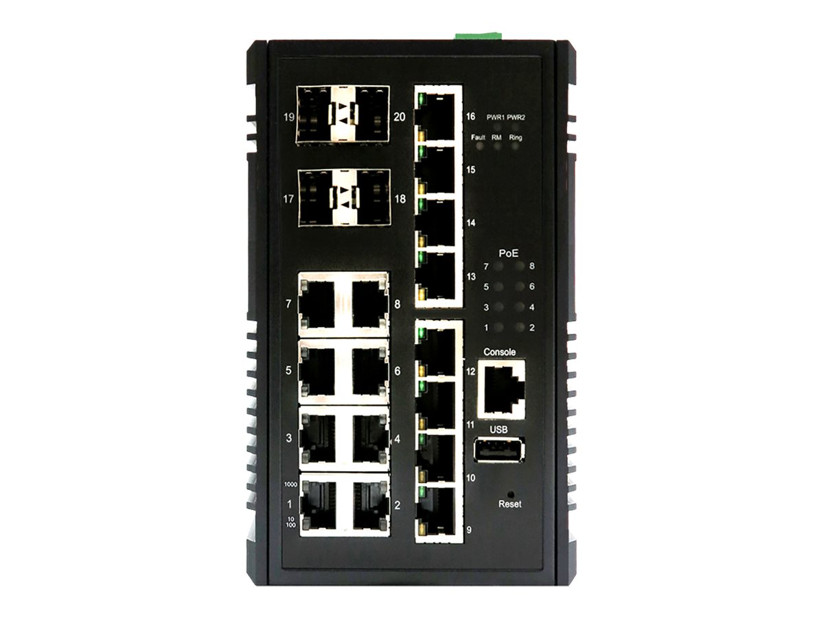 Edimax Pro IGS-5416P - Switch - Smart - 8 x 10/100/1000 (PoE+)