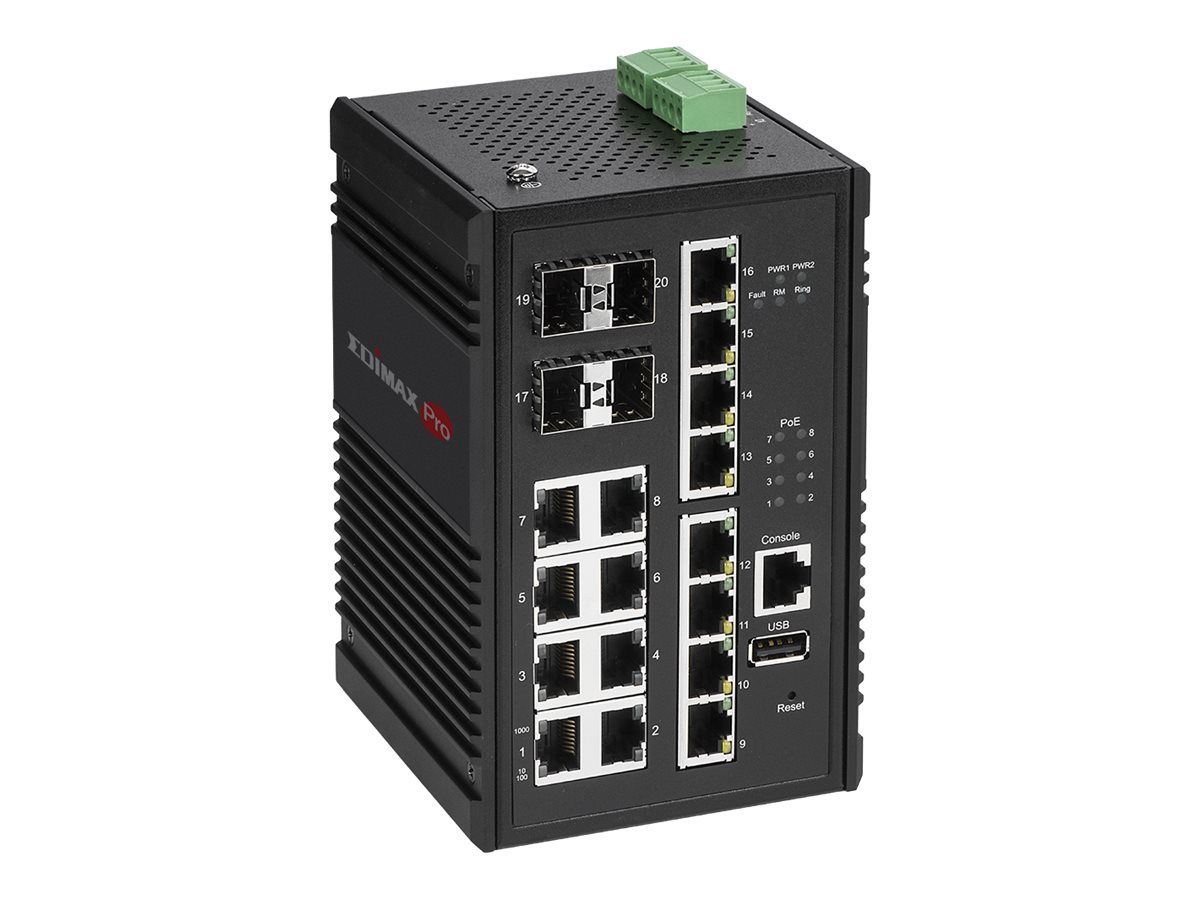 Edimax Pro IGS-5416P - Switch - Smart - 8 x 10/100/1000 (PoE+)