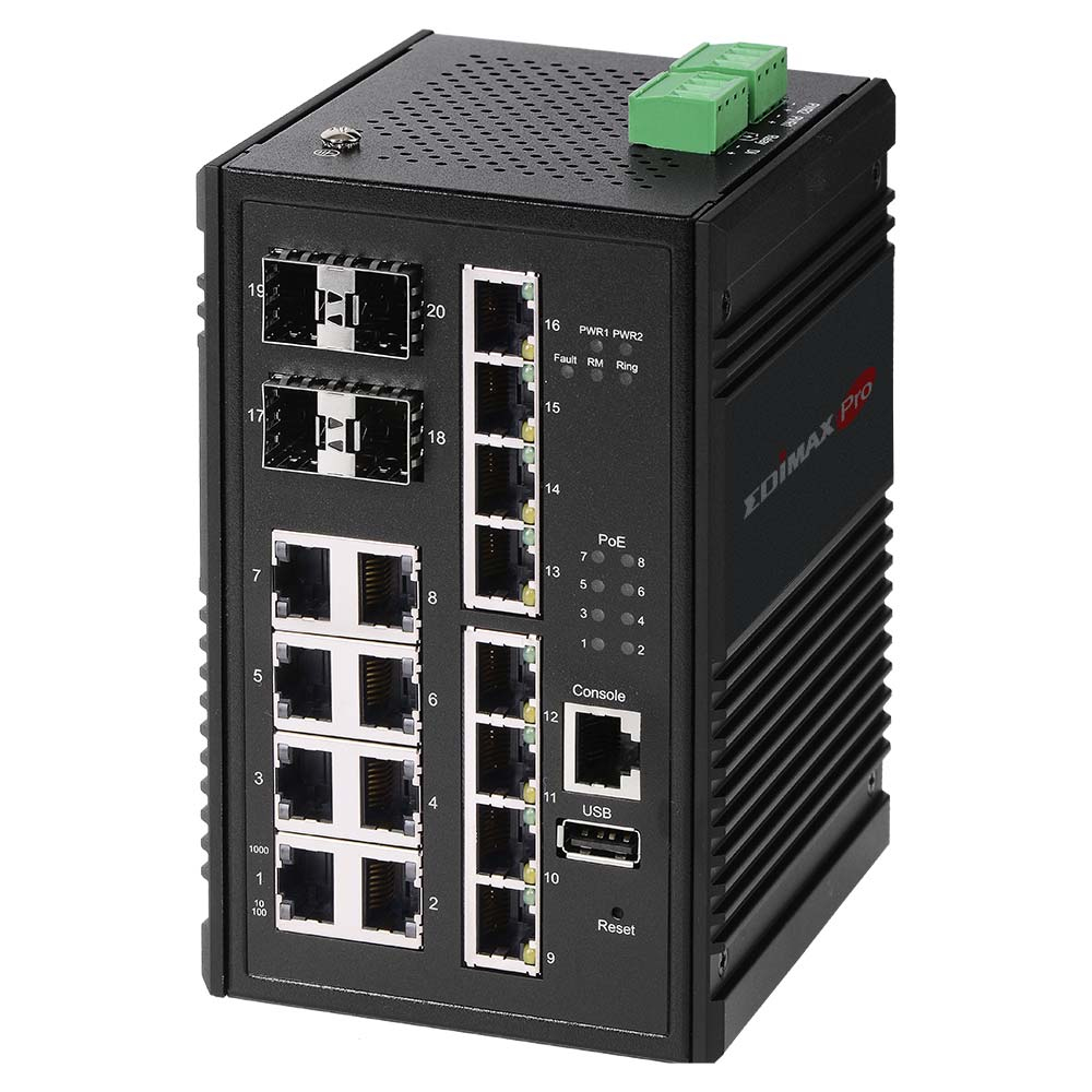 Edimax Pro IGS-5416P - Switch - Smart - 8 x 10/100/1000 (PoE+)