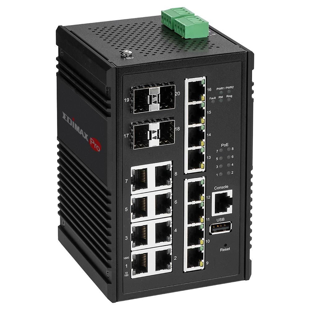 Edimax Pro IGS-5416P - Switch - Smart - 8 x 10/100/1000 (PoE+)