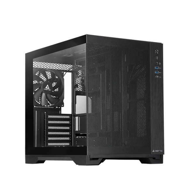 Chieftec mATX Gehuse GM-30B-M-OP, black Cube