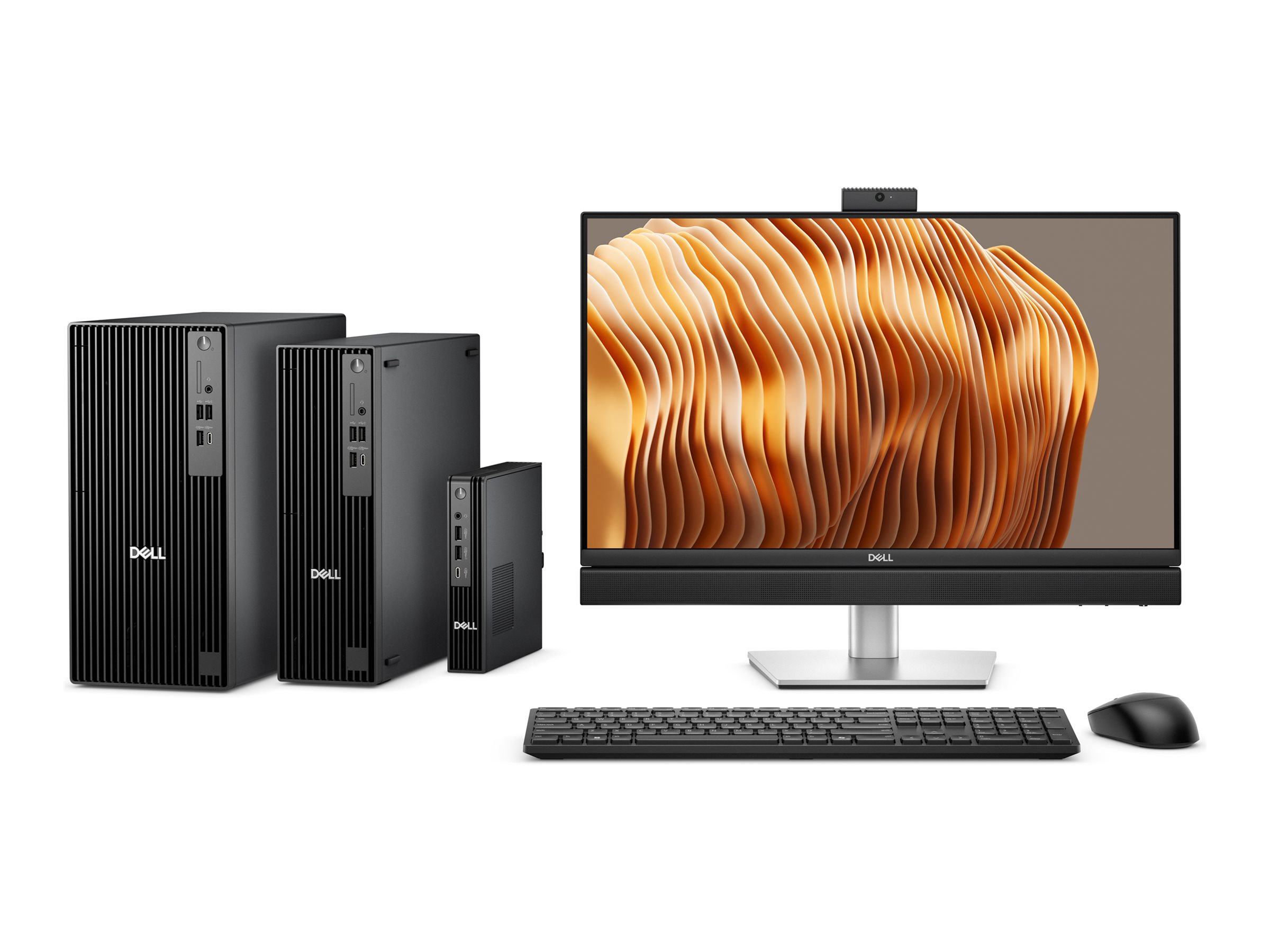 Dell Pro Slim Plus QBS1250 - Schlanker Desktop - Core Ultra 7 265 / 2.4 GHz - RAM 16 GB - SSD 512 GB - NVMe, TLC - Intel Graphics - 1GbE, Bluetooth, Wi-Fi 6E - WLAN: Bluetooth, 802.11a/b/g/n/ac/ax (Wi-Fi 6E)