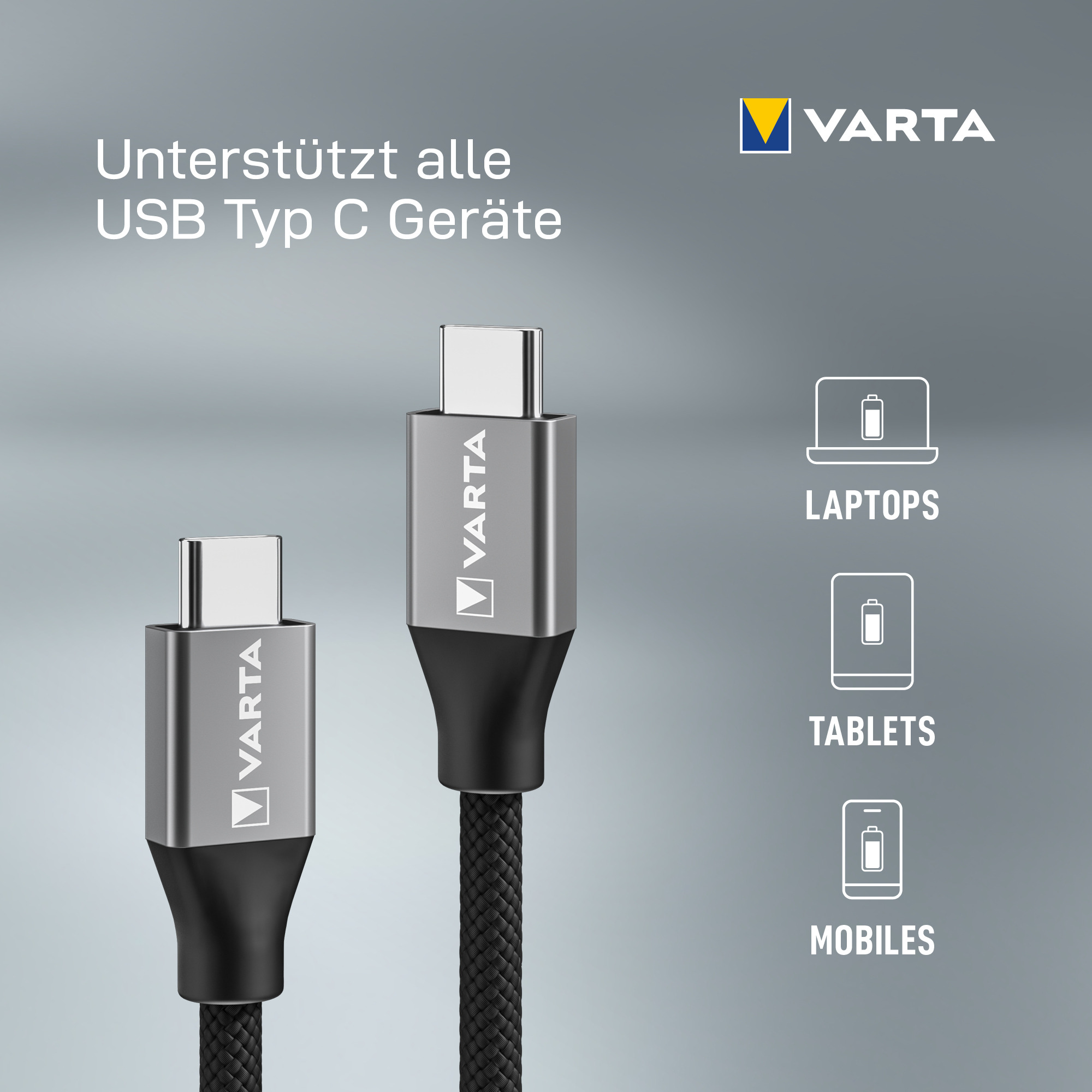 Varta Speed Charge & Sync Cable Usb Type C to - Kabel - Digital/Daten
