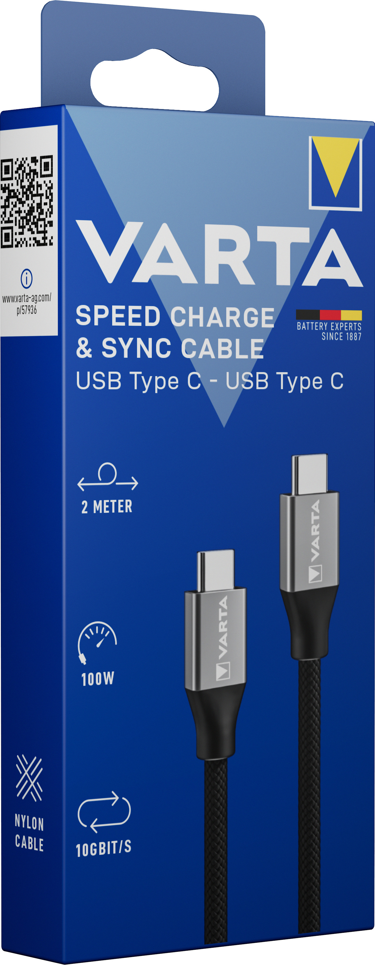 Varta Speed Charge & Sync Cable Usb Type C to - Kabel - Digital/Daten