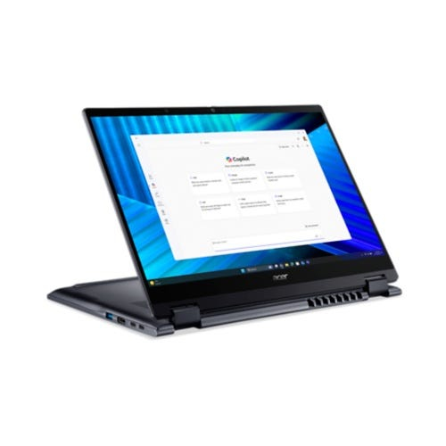 Acer TravelMate TMP414RN-55-TCO-58UA Intel Core Ultra 5 225U H�brido (2-en-1) 35,6 cm (14) Pantalla t�ctil WQXGA+ 16 GB DDR5-SDRAM 512 GB SSD Wi-Fi 7 (802.11be) Windows 11 Pro Azul