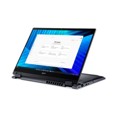 Acer TravelMate TMP414RN-55-TCO-58UA Intel Core Ultra 5 225U H�brido (2-en-1) 35,6 cm (14) Pantalla t�ctil WQXGA+ 16 GB DDR5-SDRAM 512 GB SSD Wi-Fi 7 (802.11be) Windows 11 Pro Azul