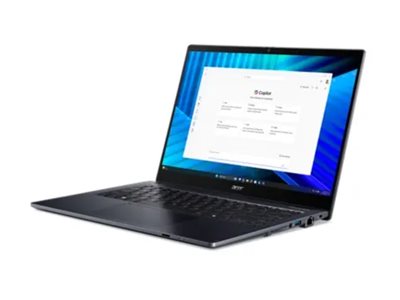 Acer TravelMate TMP414RN-55-TCO-58UA Intel Core Ultra 5 225U H�brido (2-en-1) 35,6 cm (14) Pantalla t�ctil WQXGA+ 16 GB DDR5-SDRAM 512 GB SSD Wi-Fi 7 (802.11be) Windows 11 Pro Azul