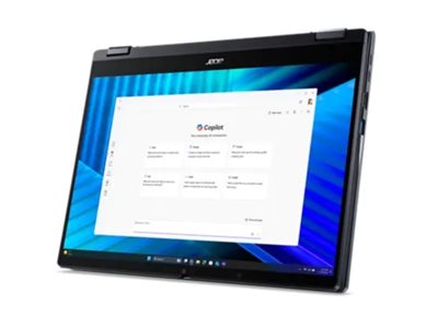 Acer TravelMate TMP414RN-55-TCO-58UA Intel Core Ultra 5 225U H�brido (2-en-1) 35,6 cm (14) Pantalla t�ctil WQXGA+ 16 GB DDR5-SDRAM 512 GB SSD Wi-Fi 7 (802.11be) Windows 11 Pro Azul
