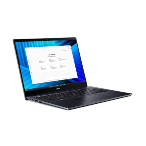 Acer TravelMate TMP414RN-55-TCO-58UA Intel Core Ultra 5 225U H�brido (2-en-1) 35,6 cm (14) Pantalla t�ctil WQXGA+ 16 GB DDR5-SDRAM 512 GB SSD Wi-Fi 7 (802.11be) Windows 11 Pro Azul