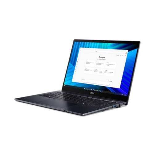 Acer TravelMate TMP414RN-55-TCO-58UA Intel Core Ultra 5 225U H�brido (2-en-1) 35,6 cm (14) Pantalla t�ctil WQXGA+ 16 GB DDR5-SDRAM 512 GB SSD Wi-Fi 7 (802.11be) Windows 11 Pro Azul