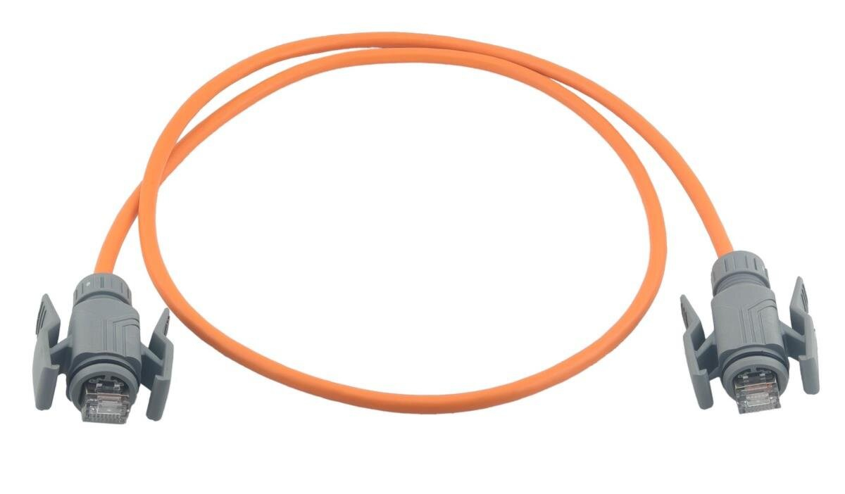 Wirewin PKW-I2-SF-K6A-PUR 10.0 OR c�ble de r�seau Orange 10 m Cat6a S/FTP (S-STP) Rond