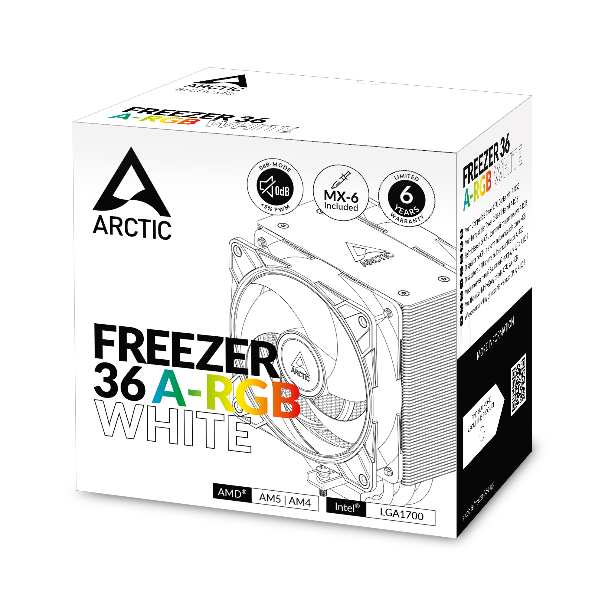 Arctic Khler Freezer 36 A-RGB White