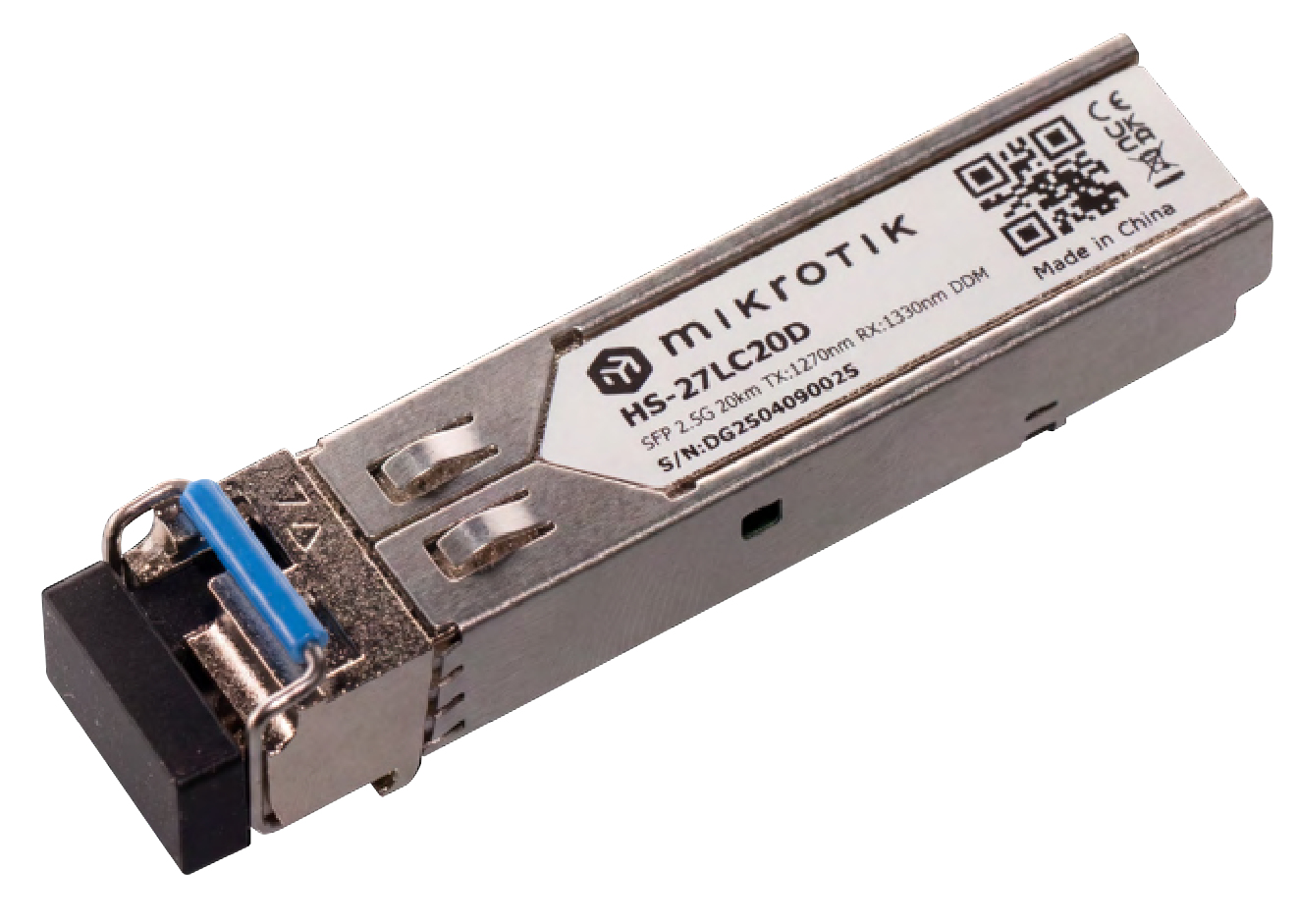 MikroTik Zubeh�r Pair of SFP modules HS-27LC20D 1.25G/2.5G SM T1270nm/R1330nm+ HS-33LC20D