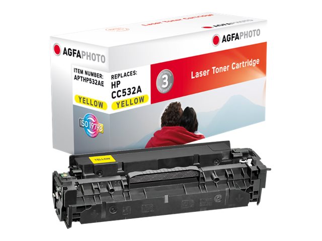 AgfaPhoto Gelb - kompatibel - Tonerpatrone (Alternative zu: HP 304A, HP CC532A)
