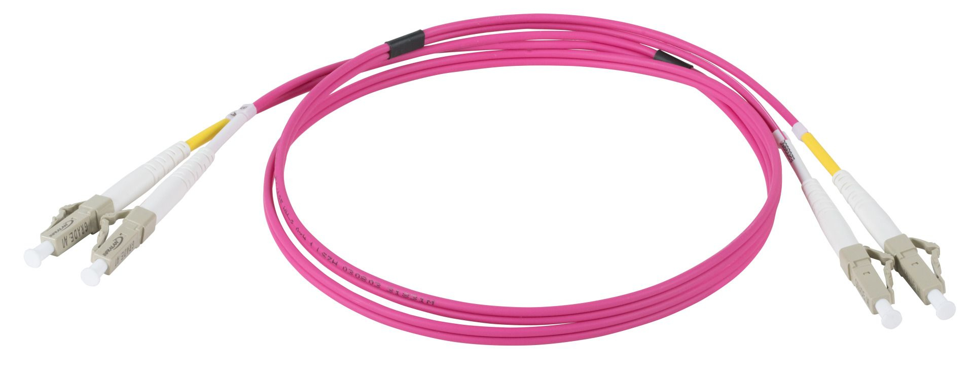 EFB Elektronik IPL-DR-LCULCU-4-0750 cavo a fibre ottiche 7,5 m LC OM4 Beige, Rosa