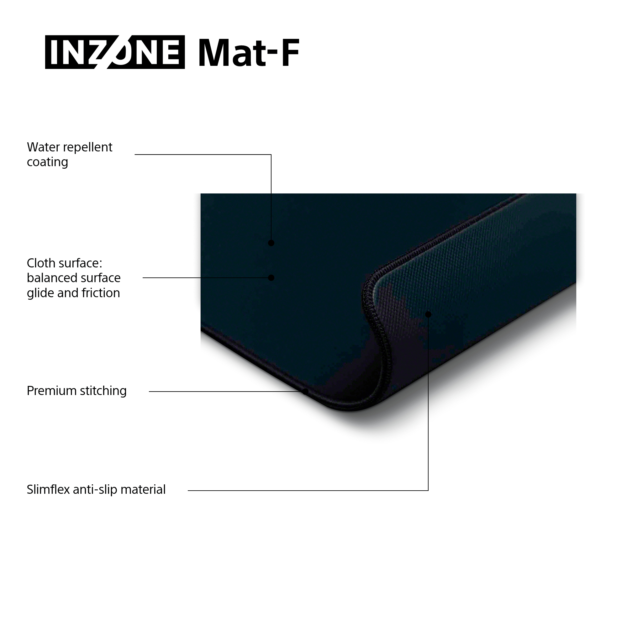 Sony INZONE Mat-F Gaming Mauspad - schwarz