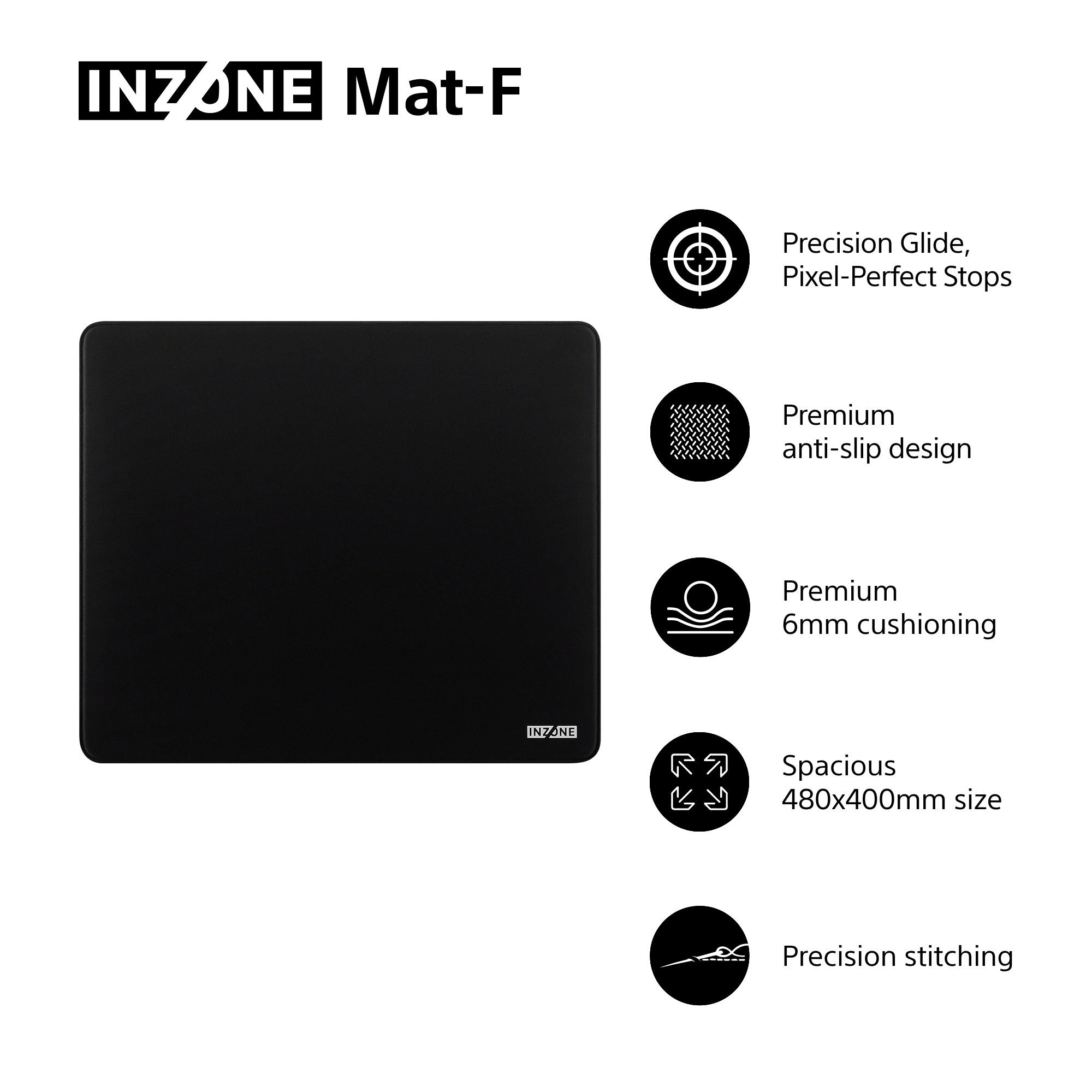 Sony INZONE Mat-F Gaming Mauspad - schwarz