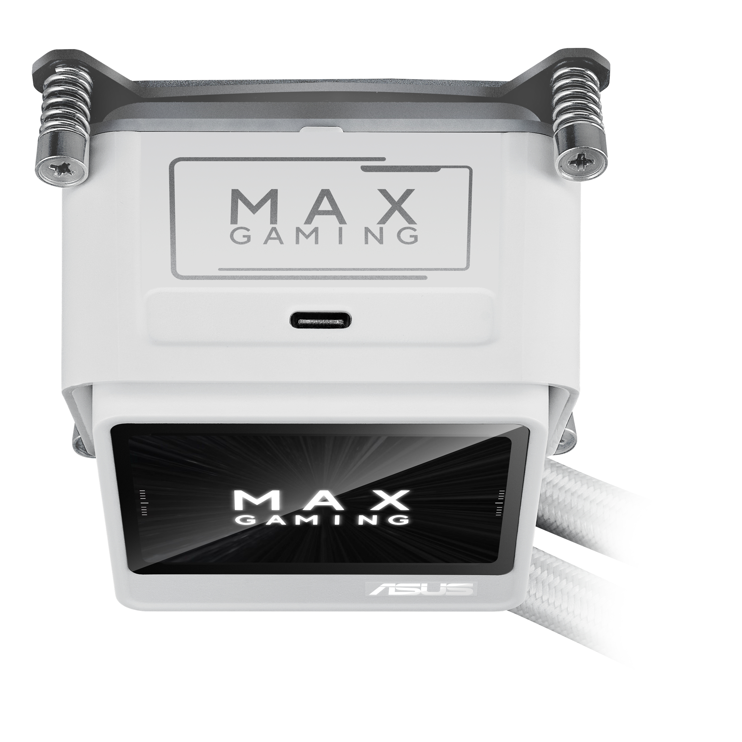 ASUS MAX Gaming LC 360 ARGB LCD - White Edition - Prozessor-Fl�ssigkeitsk�hlsystem - K�hlergr��e: 360 mm - (f�r: AM4, AM5, LGA1851, LGA1700)
