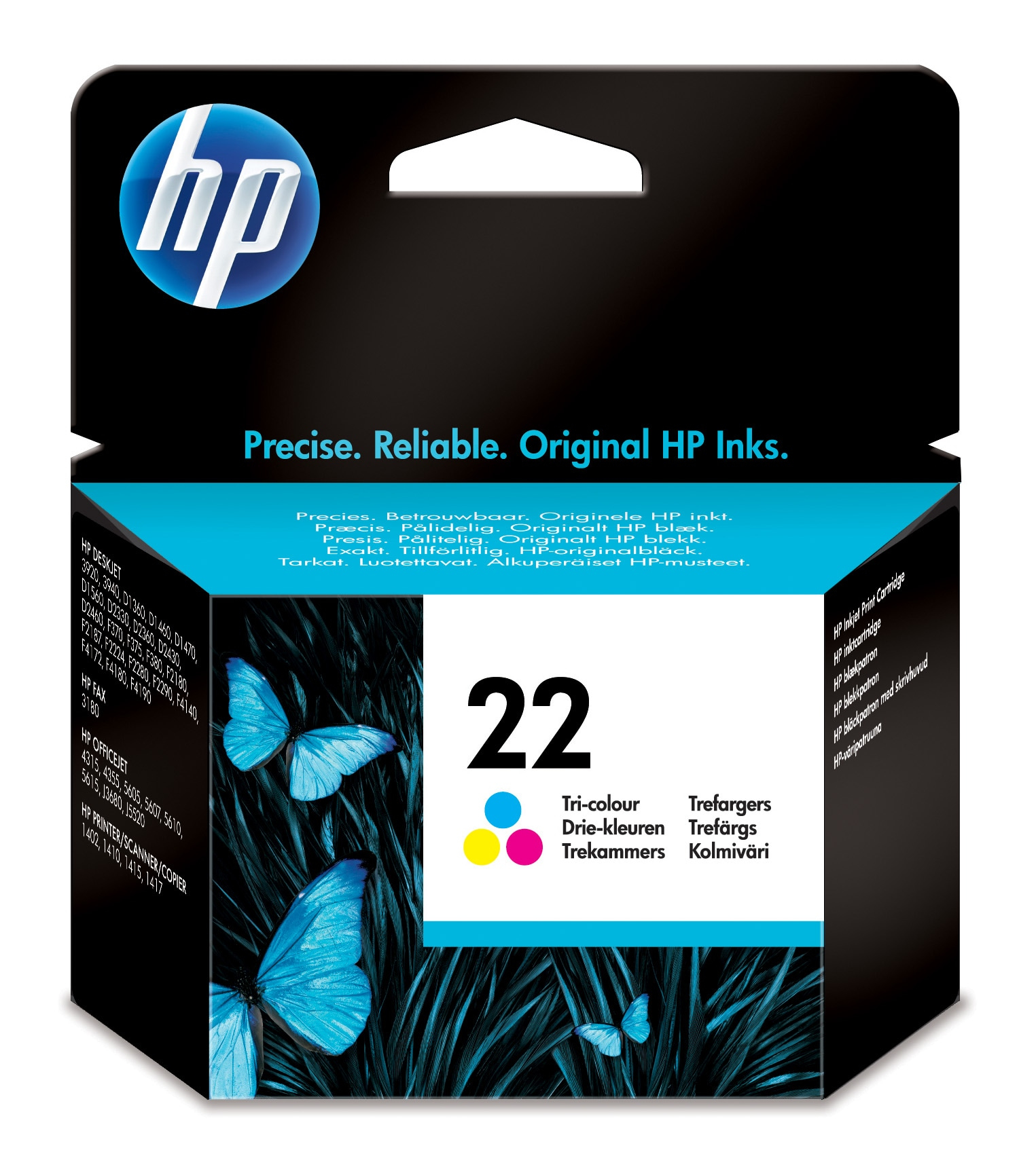 HP 22 Tri-color Original Ink Cartridge
