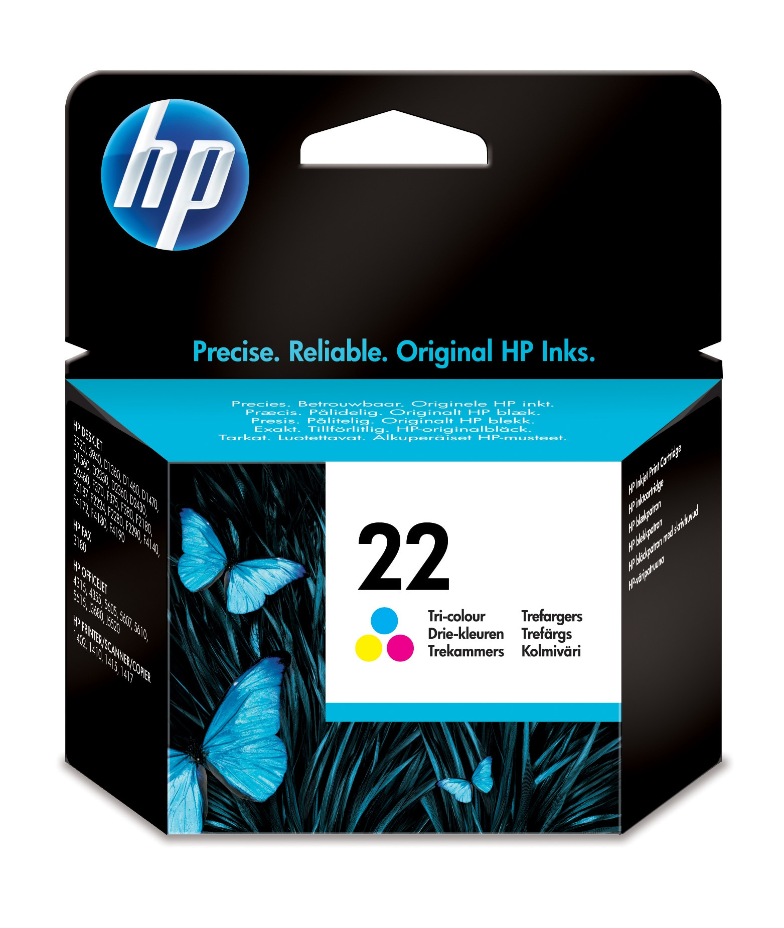 HP 22 Tri-color Original Ink Cartridge