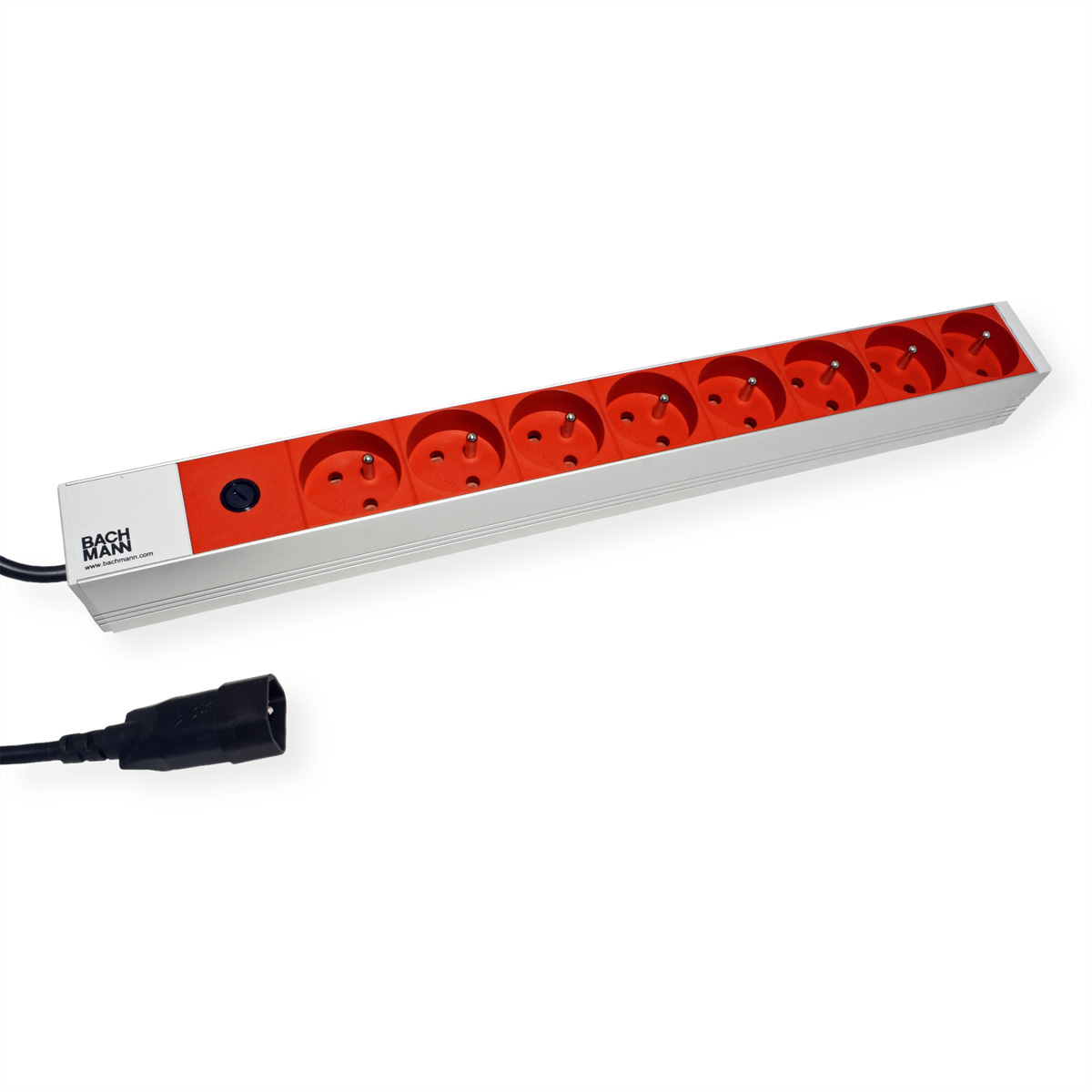 Bachmann Protection - Steckdosenleiste (Rack - einbaufhig) - Eingabe, Eingang IEC 60320 C14 - Ausgangsanschlsse: 8 (CEE 7/5)