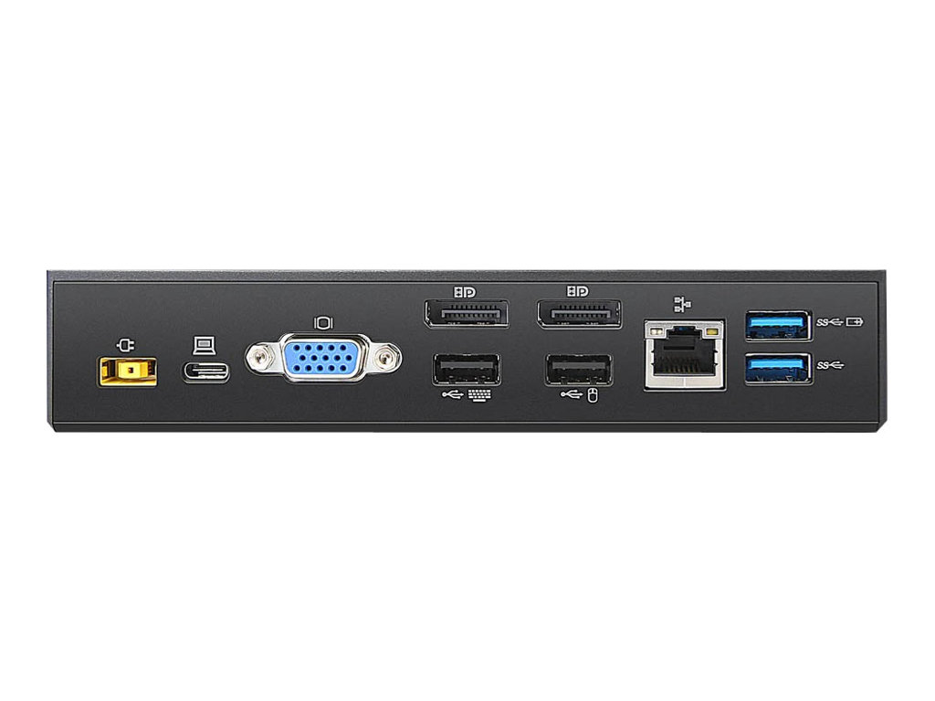 Lenovo 40A90090IT station daccueil Avec fil USB 3.2 Gen 1 (3.1 Gen 1) Type-C Noir